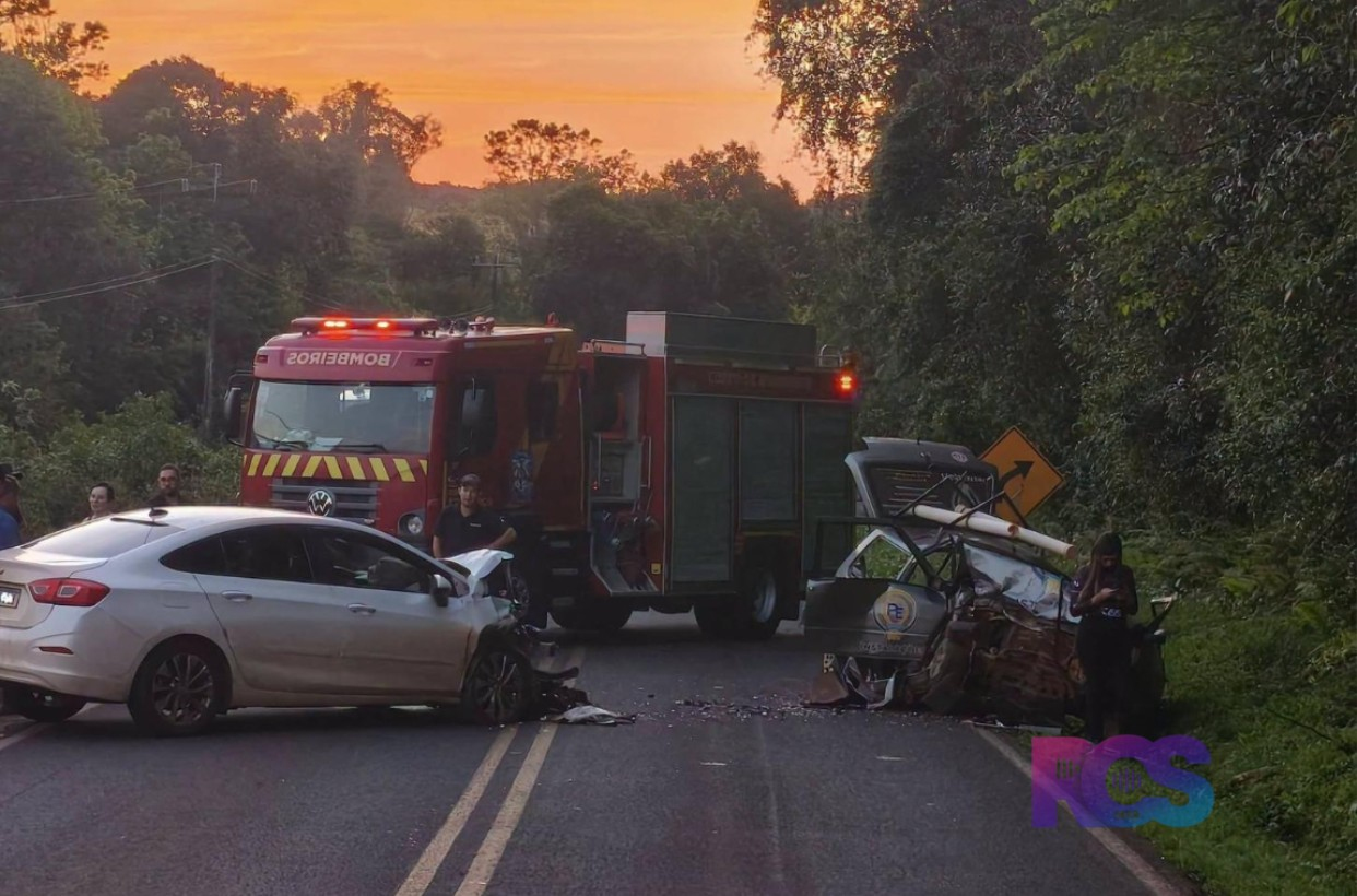 Grave acidente na PR-493 deixa três feridos entre Verê e Dois Vizinhos