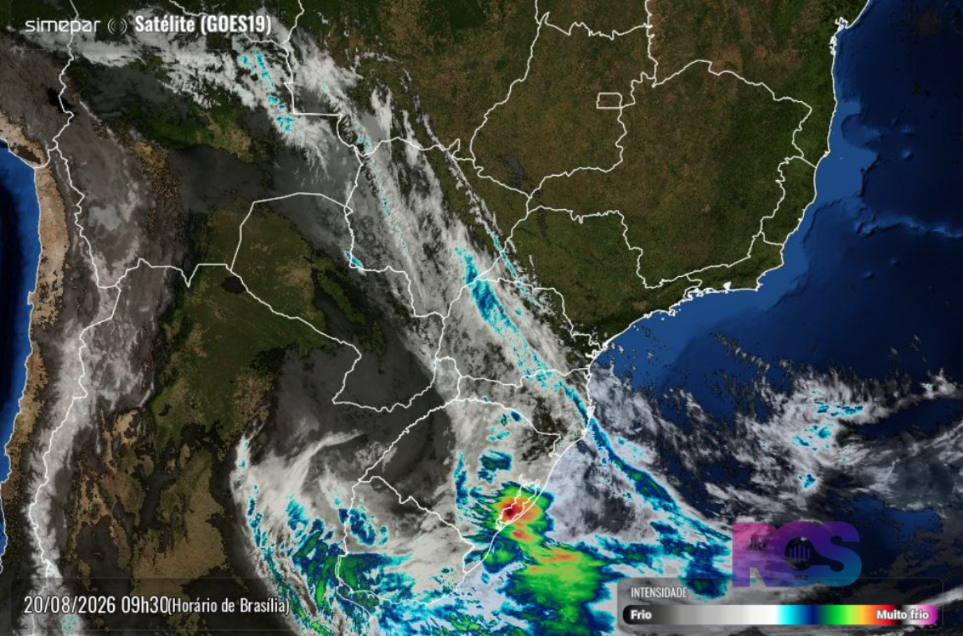 Nova frente fria muda o tempo no Paraná; Sudoeste deve sentir queda nas temperaturas