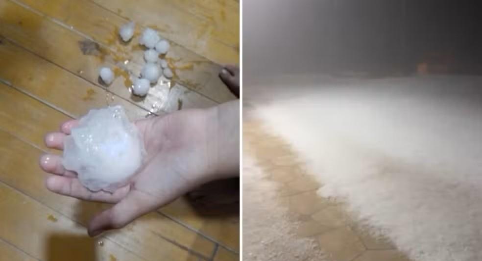 Temporais com granizo causam estragos em várias cidades do Paraná