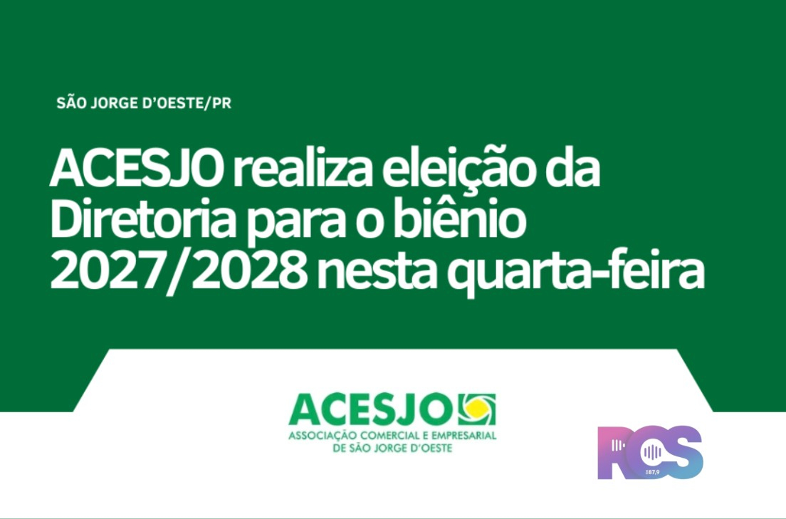 ACESJO realiza eleição da Diretoria para o biênio 2027/2028 nesta quarta-feira