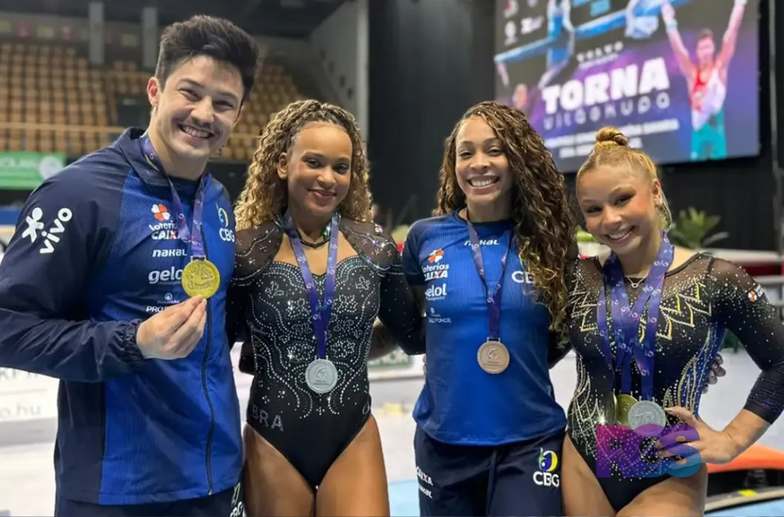 Brasil fecha Copa do Mundo de ginástica com mais cinco pódios