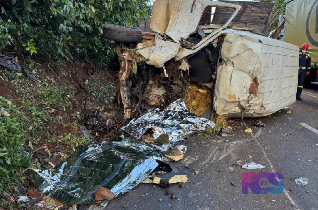 Duas pessoas morrem em acidente na PR-281, em Realeza