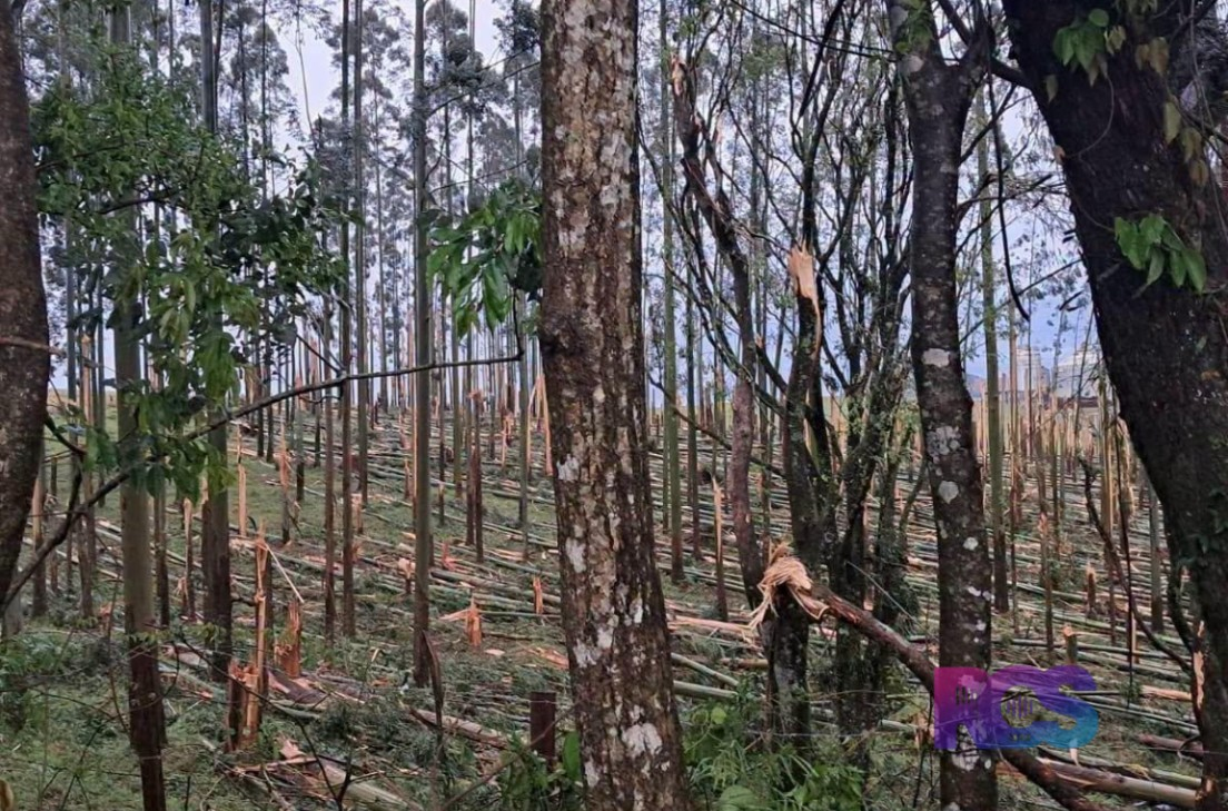 FORTES TEMPORAIS ATINGEM ESPIGÃO ALTO DO IGUAÇU E CAUSAM ESTRAGOS
