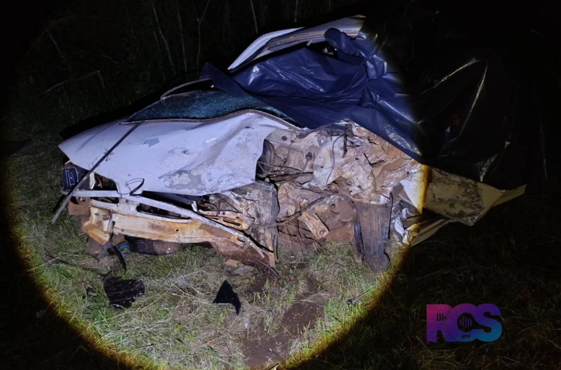 HOMEM MORRE EM COLISÃO FRONTAL ENTRE VECTRA E GOL NA BR-373, EM CHOPINZINHO