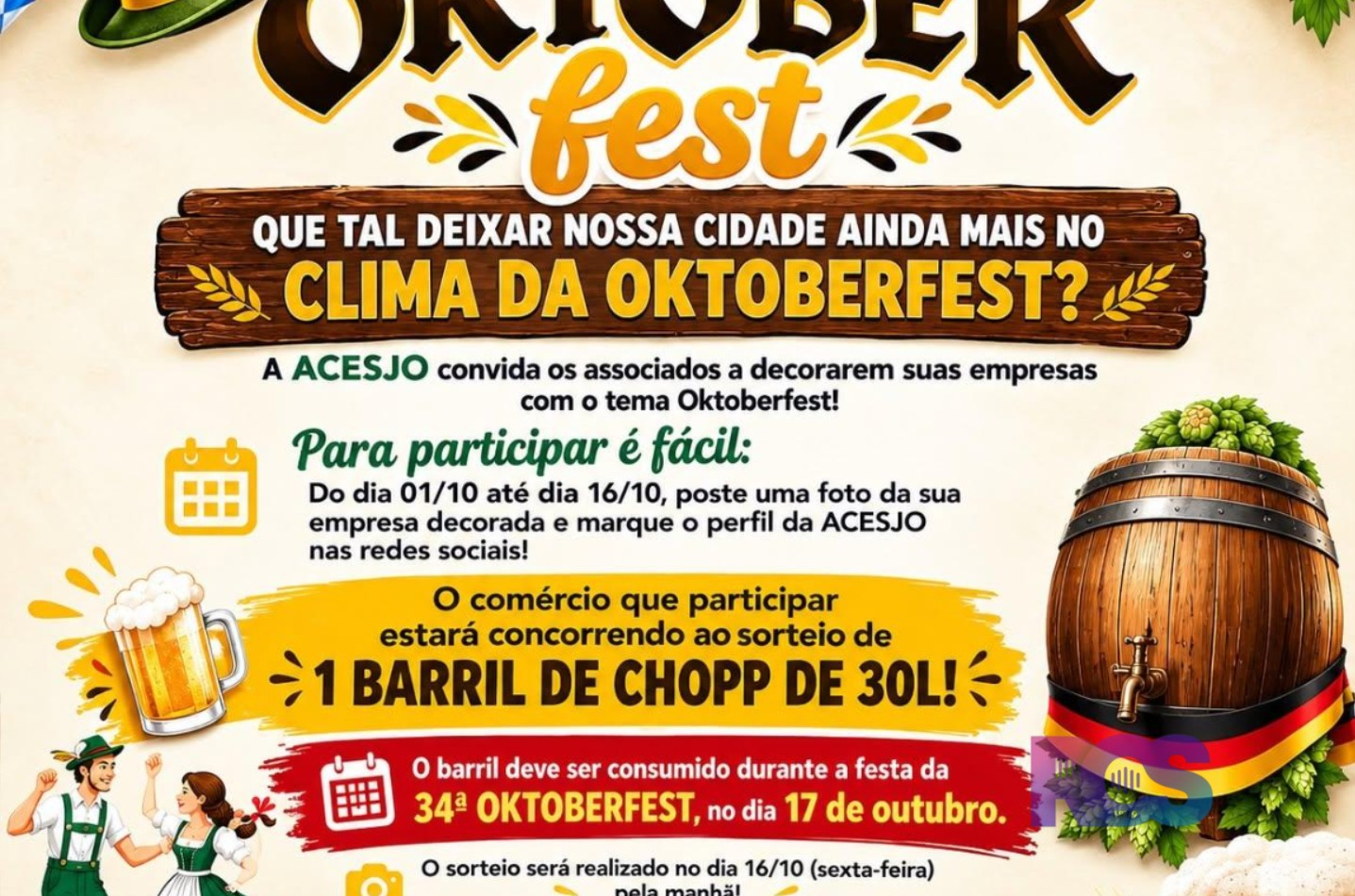 ACESJO promove ação especial de Oktoberfest entre os associados
