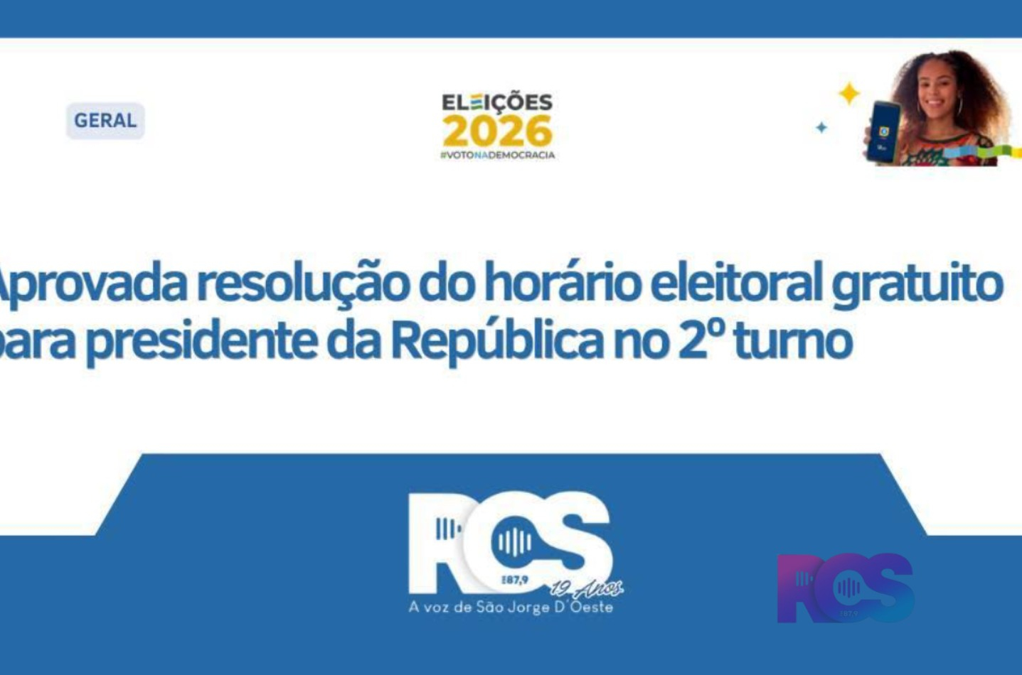 Aprovada resolução do horário eleitoral gratuito para presidente da República no 2º turno