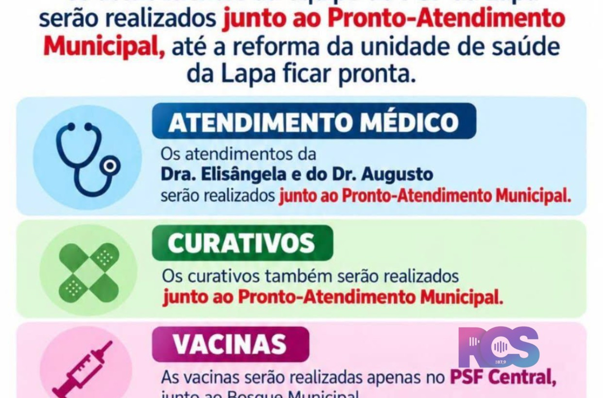 COMUNICADO – PSF LAPA