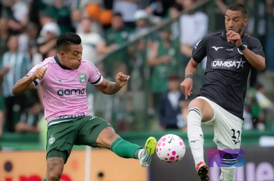 Coritiba e Botafogo empatam e mantêm jejum de vitórias no Brasileirão