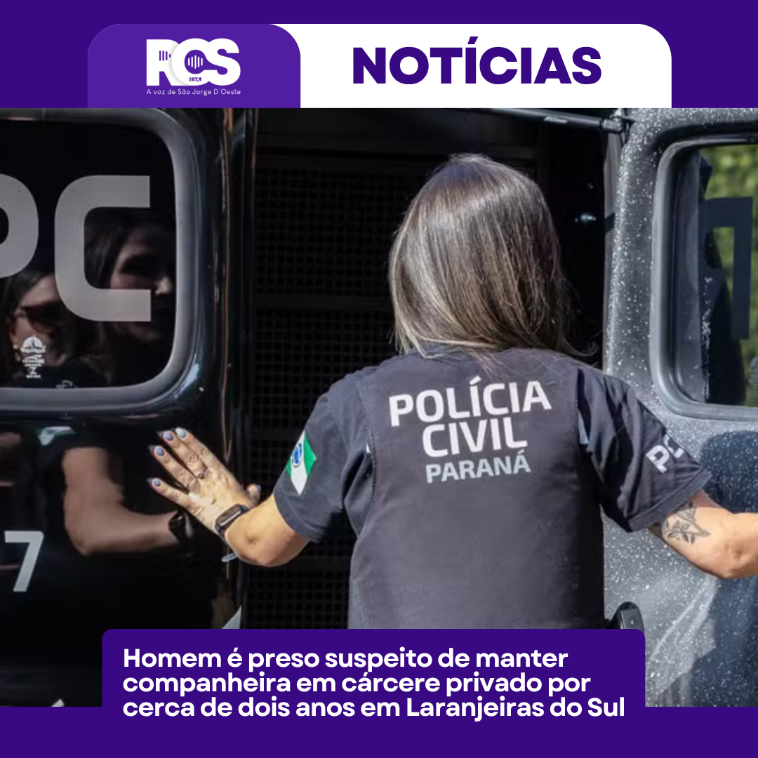 Homem é preso suspeito de manter companheira em cárcere privado por cerca de dois anos em Laranjeiras do Sul