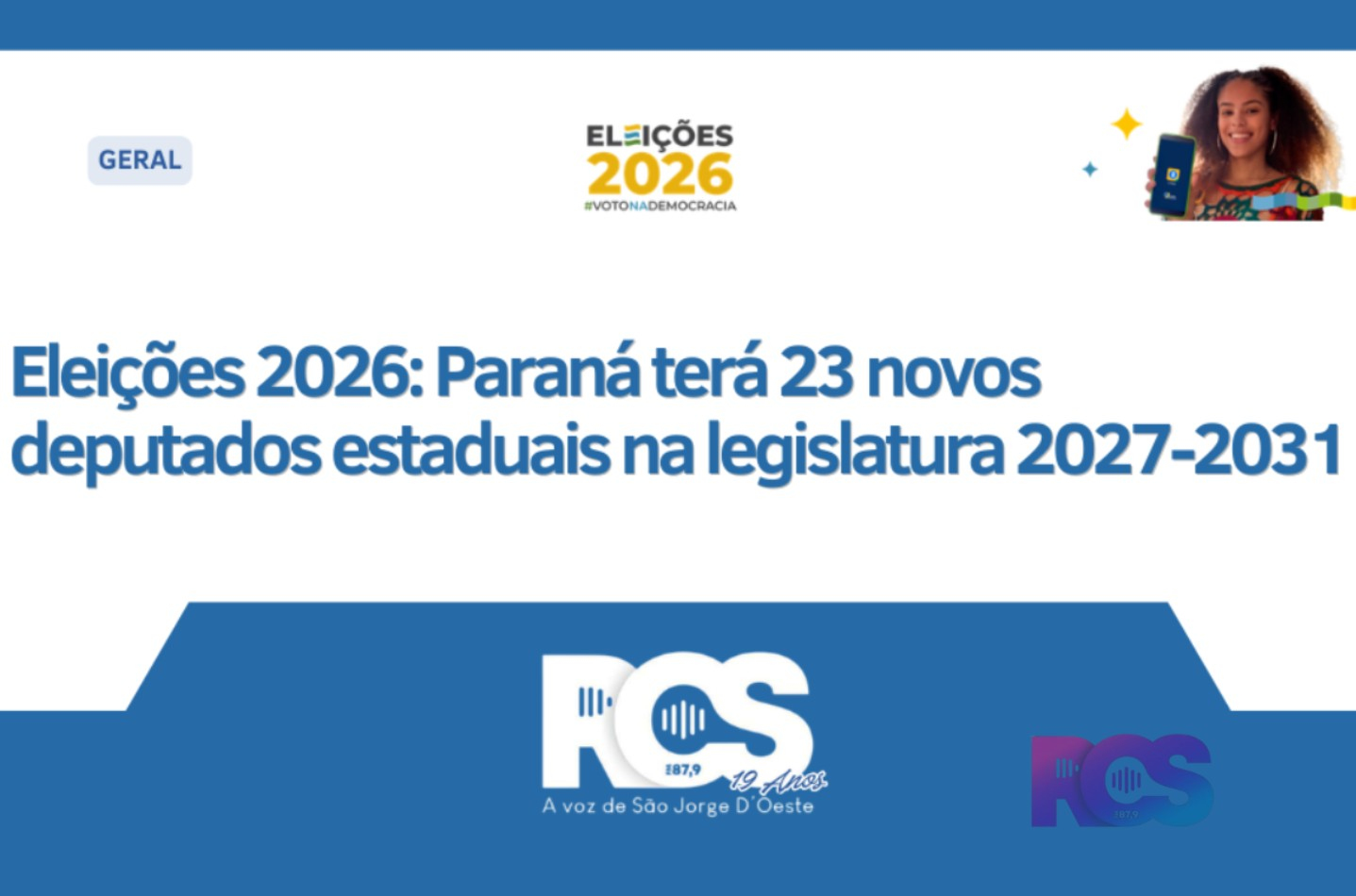 Paraná terá 23 novos deputados estaduais na legislatura 2027-2031