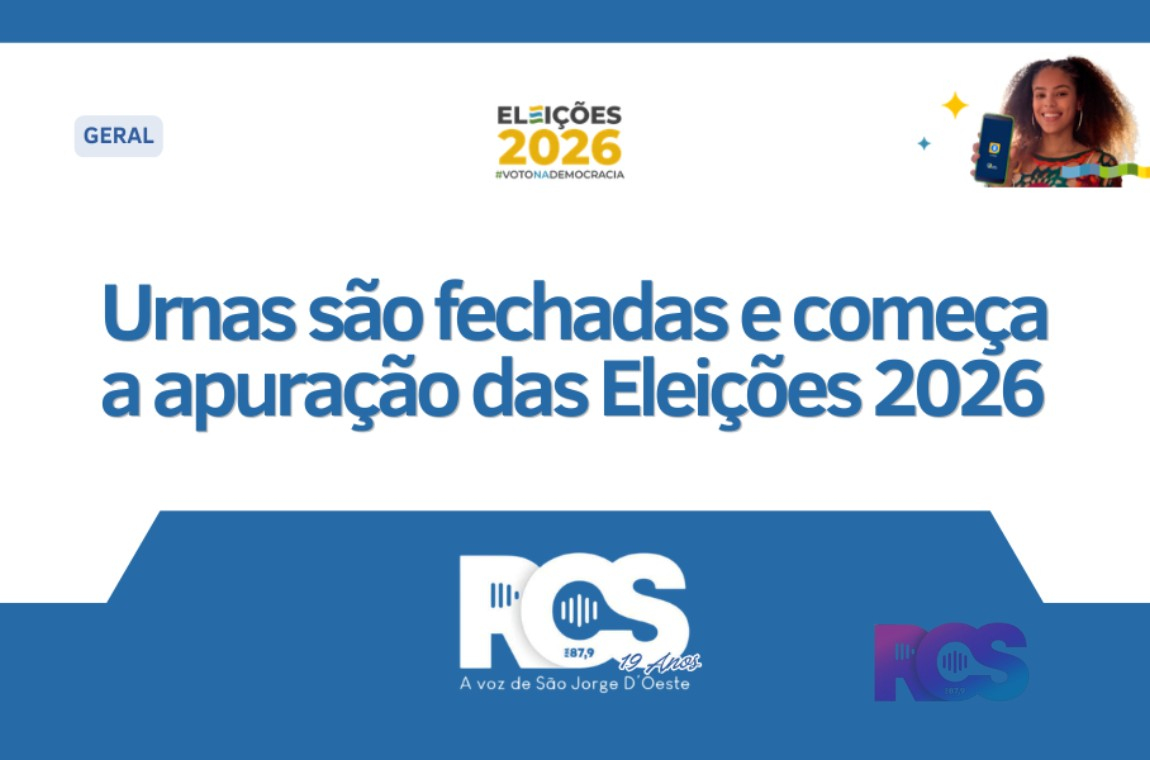 Urnas são fechadas e começa a apuração das Eleições 2026